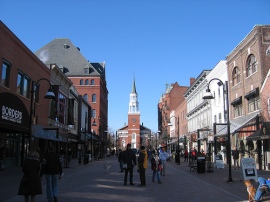 Church Street in Burlington Vermont